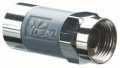 IDEAL Industries 85-168 TLC RG-6 F TLC™ Tool-less F Compression Connectors, 50-pack-