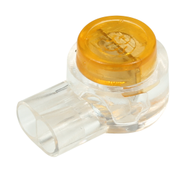 IDEAL Industries 85-950 IDC Jellybean Connector 2-Wire Butt Splice, yellow, 25-pack-