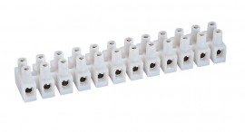 IDEAL Industries 89-608 Barrier Strip, 12-circuit, 20A/600V CSA-