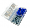 IDEAL Industries 90-052 Flange Anchor Kit, blue, 10-12, #10 x 1-1/4&quot;Screws-