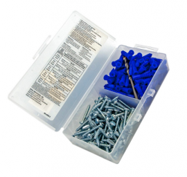 IDEAL Industries 90-053 Flange Anchor Kit, blue, 10-12, #12 x 1" Screws-