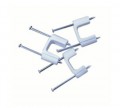 IDEAL Industries BPS2/2-50 Plastic Insulated Cable Stackers, 2-cable, 1/2&quot;, 50-pack-