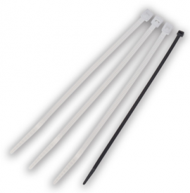 IDEAL Industries IT2M-C0 Cable Ties, 8", 18 lbs, UV black, 100-pack-