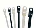 IDEAL Industries IT2SMH-C0 8&amp;quot; Cable Tie with Mounting Head, UV black, 50 lbs, 100-bag-