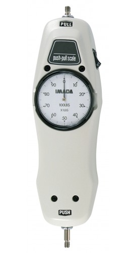 IMADA FB-500N Push/Pull Mechanical Force Gauge, 500 N (5 N)-