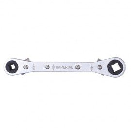 Imperial 127-C Square Drive Ratchet with 1/4, 3/8, 3/16 and 5/16" square for compressor with access valve-
