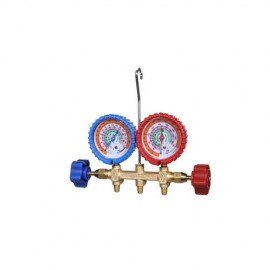 Imperial 421-C 2-Valve Brass Manifold for R-410A, R-22, R-404A gases-