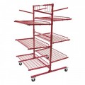 Innovative Tools SSPC-C Parts Cart, 51" x 51" x 75", 6 adjustable shelves-