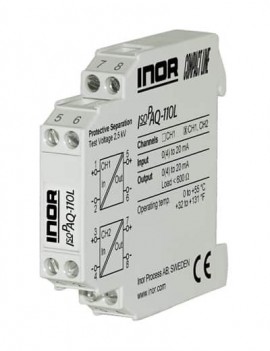 INOR IsoPAQ-110L 2-Channel Loop Powered Isolators for 0(4)-20 mA Signals-