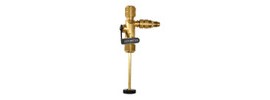 JB Industries A32525SV Vacuum Rated Valve Core Removal Tool with slide valve side port, 1/4&amp;quot;-