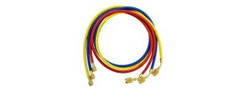 JB Industries CCLSX-60 KOBRA Secure Seal Refrigerant Hose Set with replaceable heads, 60&amp;quot;, &amp;frac14;&amp;quot; x &amp;frac14;&amp;quot;-