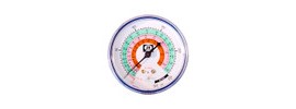 JB Industries M2-460 Manifold Gauge Blue Compound Low Pressure for R22, R410A, R404A, 2-1/2&amp;quot;-