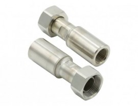 Julabo 8890054 Female to Female Adapters, M24 x 1.5 to 0.375&quot; NPT, 2-pack-