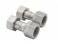 Julabo 8890055 Female to Female Adapters, M24 x 1.5 to 0.5" NPT, 2-pack-