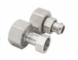 Julabo 8890057 Female to Female Adapters, M24 x 1.5 to 1&quot; NPT, 2-pack-