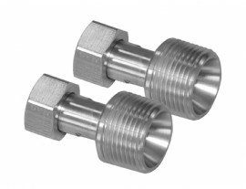 Julabo 8890062 Female to Male Adapters, M24 x 1.5 to 1&quot; NPT, 2-pack-