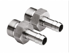 Julabo 8890072 Male to Barbed Fitting Adapters, M24 x 1.5 to 0.47", 2-pack-