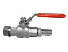 Julabo 8920100 Drain Port Valve, stainless steel, handle-