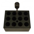 Julabo JRS.4002.08 12 Hole Heater Block for HTP.4 / HTP.5 Block Heaters, 20 mL vials-