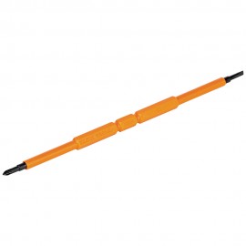 Klein Tools 13157INSP Screwdriver Blades, Insulated Double-Ended Slotted, Phillips, 2-Pack-