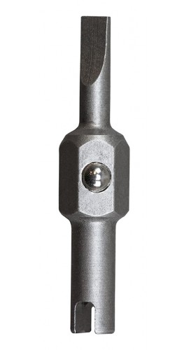 Klein Tools 13231 Replacement Bit, 0.125" slotted and Schrader-