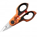Klein Tools 2100FO Compact Cable Stripping Electrician Scissors, 6-Inch-