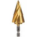 Klein Tools 25961 Step Drill Bit, spiral double-fluted, &amp;frac78;&amp;quot; to 1&amp;frac18;&amp;quot;, VACO-