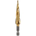 Klein Tools 25964 Step Drill Bit, spiral double-fluted, &amp;frac18;&amp;quot; to &amp;frac12;&amp;quot;, VACO-