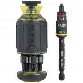 Klein Tools 32308F 10-in-1 Impact-Rated Stubby Driver Set with Flip Socket-
