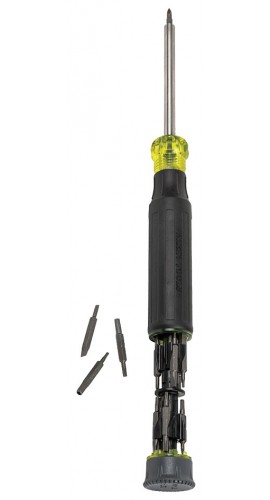 Klein Tools 32327 27-in-1 Multi-Bit Precision Screwdriver with Tamperproof Bits-