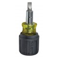 Klein Tools 32561 6-in-1 Stubby Multi-Bit Screwdriver/Nut Driver-