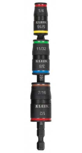 Klein Tools 32907 7-in-1 Impact Flip Socket Set, No Handle-