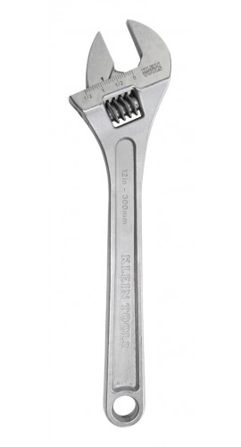 Klein Tools 507-12 Adjustable Wrench, extra-capacity, 12"-