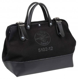 Klein Tools 510212BLK Tool Bag, Black Canvas, 12-Inch-