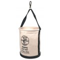 Klein Tools 5109PS Wide Straight Wall Bucket with pocket, swivel snap, 12&quot;-