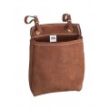 Klein Tools 5146 Leather All-Purpose Tool Pouch with belt straps, 9 x 3 x 8&quot;-