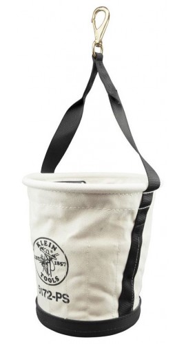 Klein Tools 5172PS Heavy-Duty Tapered Wall Bucket, 15 pocket-