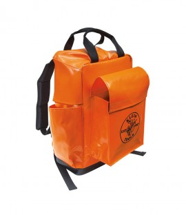 Klein Tools 5185ORA Tool Bag Backpack, 18&quot;, orange-