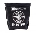 Klein Tools 5416TFR Flame-Resistant No. 4 Canvas Bolt Bag, 5 x 10 x 9&quot;-