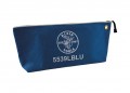 Klein Tools 5539LBLU Canvas Tool Bag with zipper, large, blue-