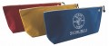 Klein Tools 5539LCPAK  Large Canvas Bags with zipper, assorted colors, 3 -pack-