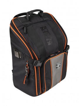 Klein Tools 55482 Tradesman Pro Tool Station Tool Bag Backpack, 21 Pockets, 17.25&quot;-