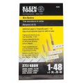 Klein Tools 56252 Wire Marker Book, 277/480 V 3 phase, 1 to 48-