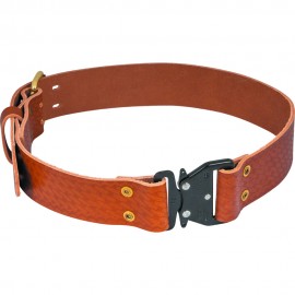 Klein Tools 5826M Quick Release Leather Belt, Medium-