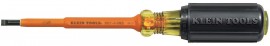 Klein Tools 601-4-INS Insulated Screwdriver with 3/16&amp;quot; cabinet tip and 4&amp;quot; shank-