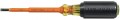 Klein Tools 601-4-INS Insulated Screwdriver with 3/16&amp;quot; cabinet tip and 4&amp;quot; shank-