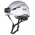 Klein Tools 60526 Safety Helmet, Type-2, Vented Class C, with Rechargeable Headlamp-