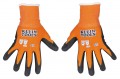 Klein Tools 60579 Knit Dipped Gloves, Cut Level A1, Touchscreen, Small, 2-Pair-