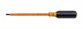 Klein Tools 605-7-INS Insulated Cabinet-Tip Screwdriver, 0.25&quot;, 7&quot; shank-