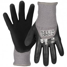 Klein Tools 60838 Winter Knit Dipped Gloves, Cut Level A4, Touchscreen, Medium-